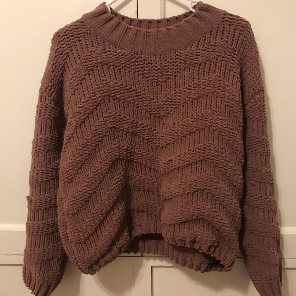 Brown boutique sweater, size Small